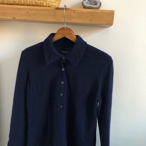 Sutton Studio Cashmere Henley Cardigan L